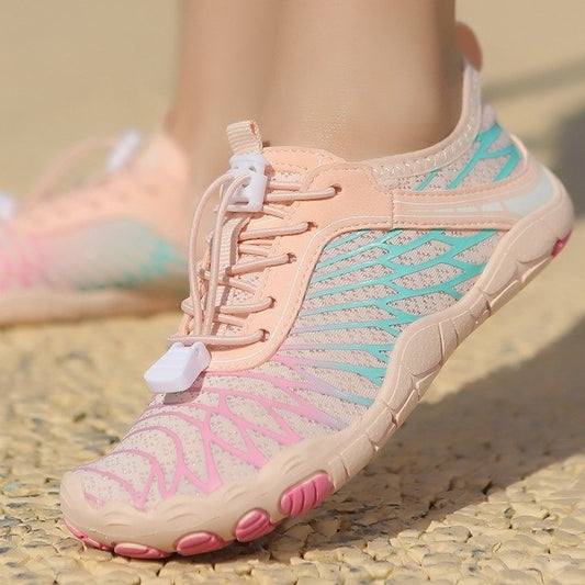 Outdoor children's quick-drying non-slip beach shoes, breathable wading shoes, soft-soled running shoes