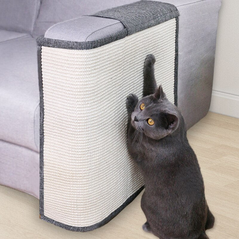 Cats Kitten Scratch Board Sisal Pad Toy Sofa Furniture Protector Mat Claws Care Paw Pad with Invisible Nail